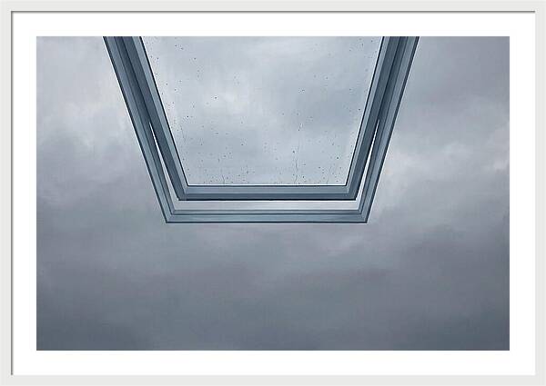 Skylight View Under Rain