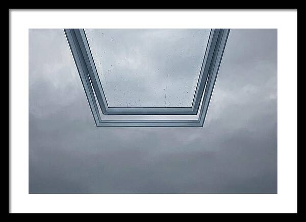Skylight View Under Rain