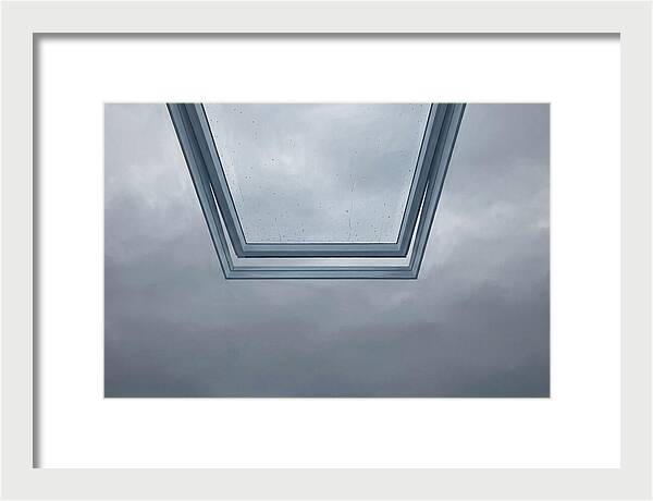 Skylight View Under Rain