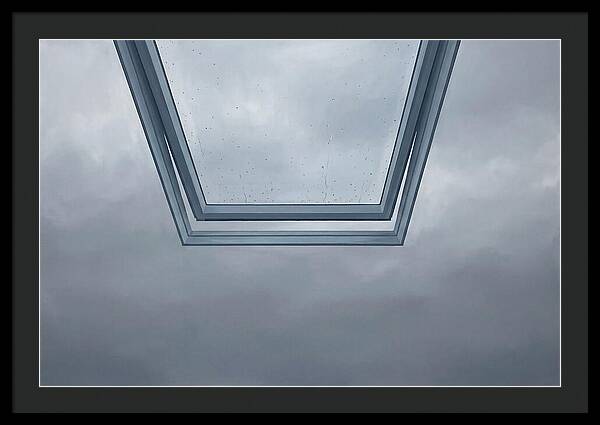 Skylight View Under Rain