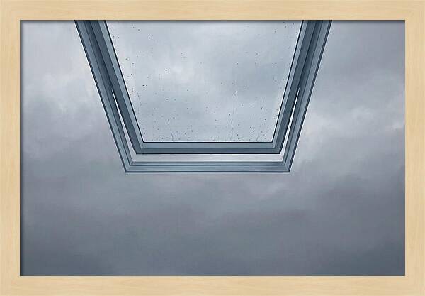 Skylight View Under Rain