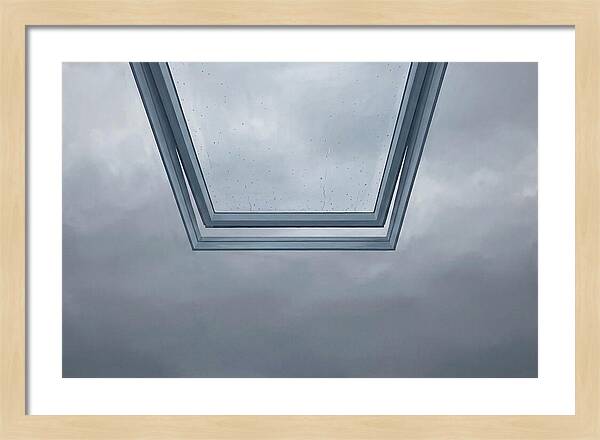 Skylight View Under Rain