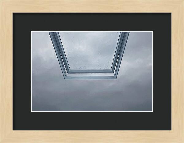Skylight View Under Rain