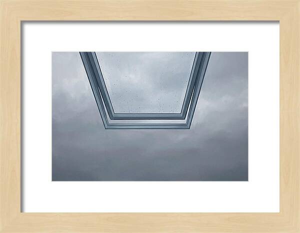 Skylight View Under Rain