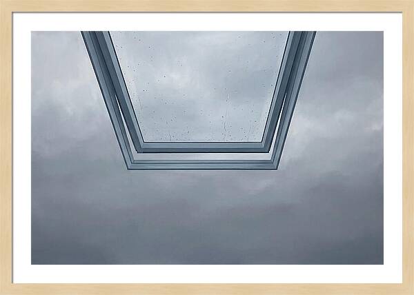 Skylight View Under Rain