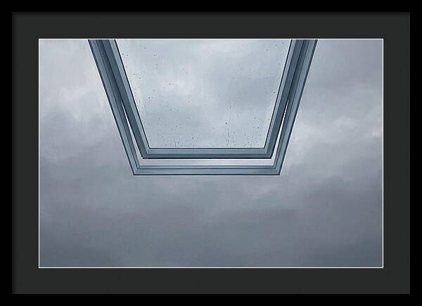 Skylight View Under Rain