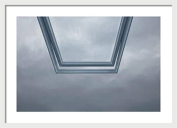 Skylight View Under Rain