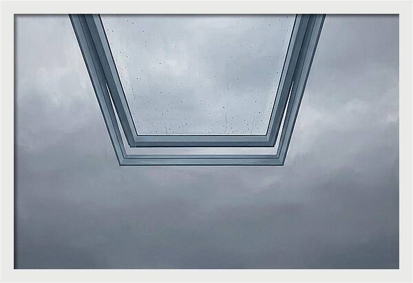 Skylight View Under Rain