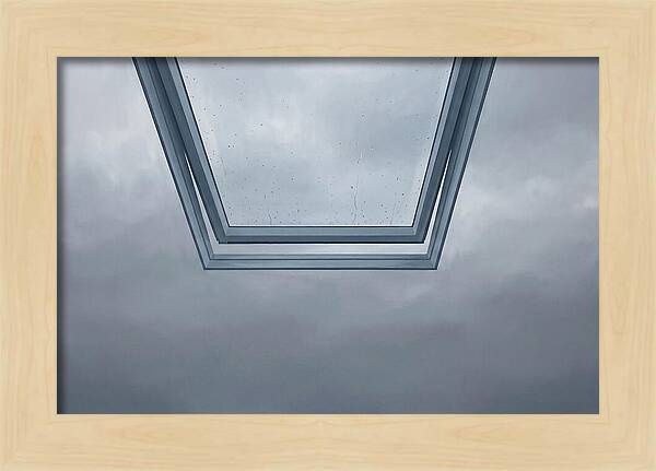 Skylight View Under Rain