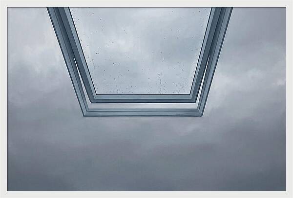 Skylight View Under Rain