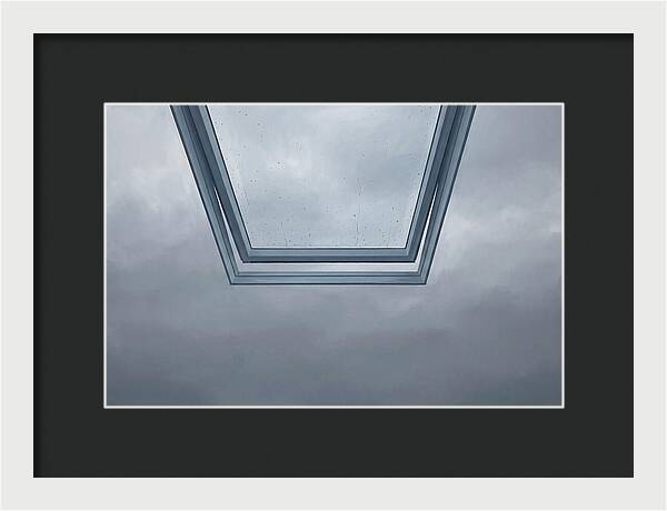 Skylight View Under Rain