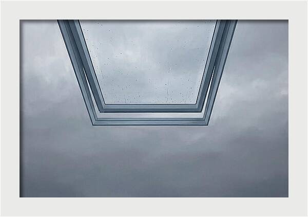 Skylight View Under Rain