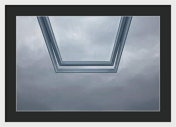 Skylight View Under Rain