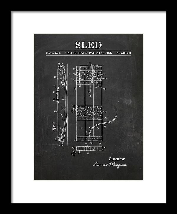 Sled Chalkboard Patent Us2181391a