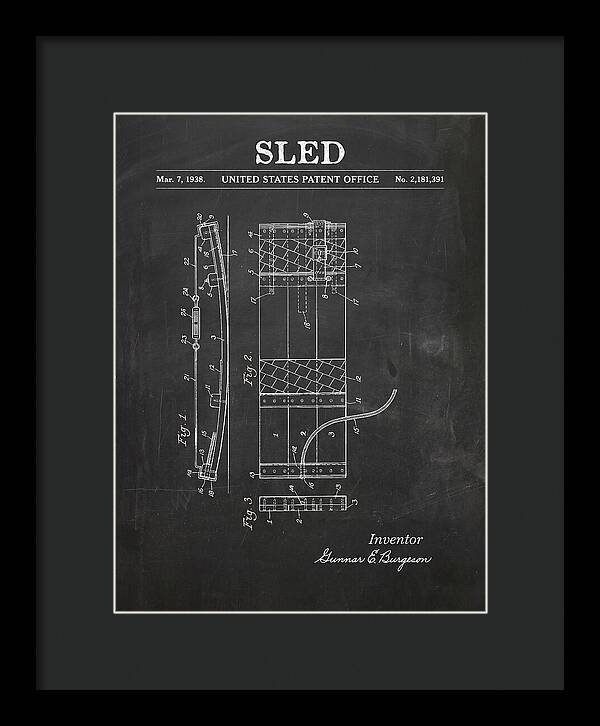 Sled Chalkboard Patent Us2181391a