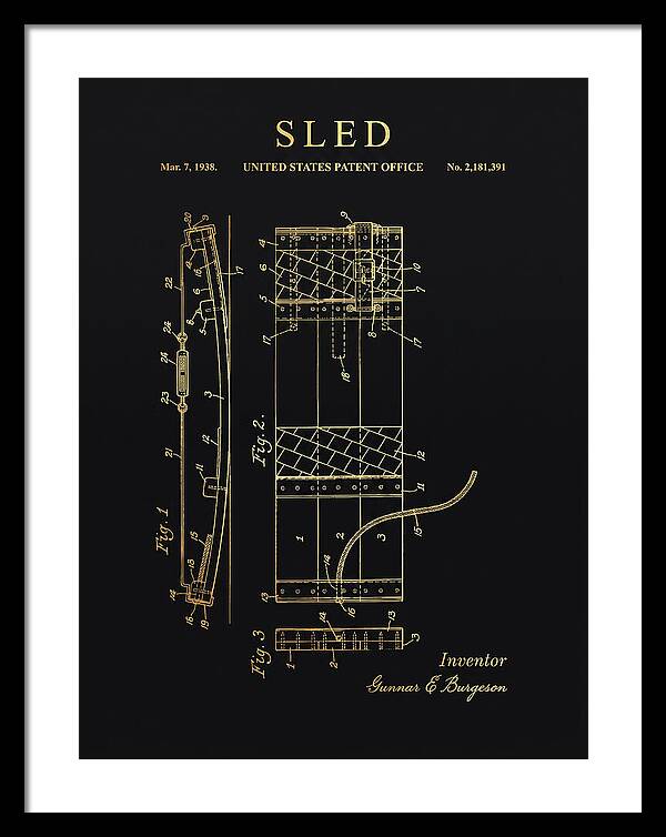 Sled Gold Patent Us2181391a