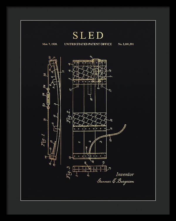 Sled Gold Patent Us2181391a