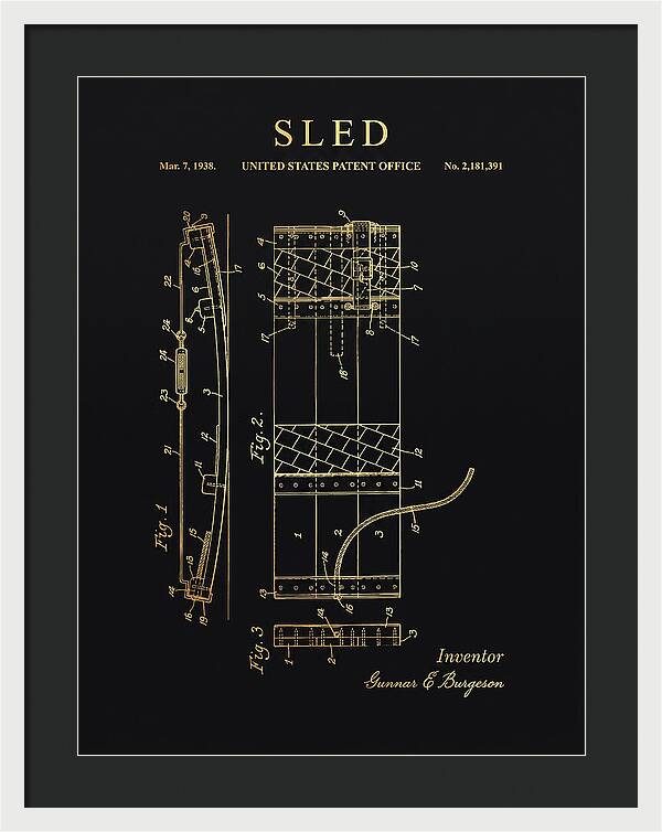 Sled Gold Patent Us2181391a