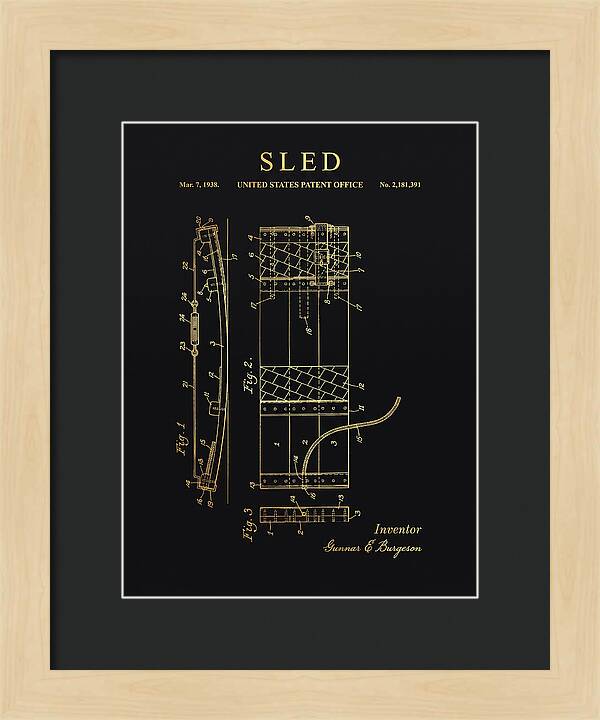 Sled Gold Patent Us2181391a