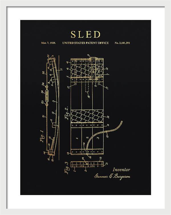 Sled Gold Patent Us2181391a