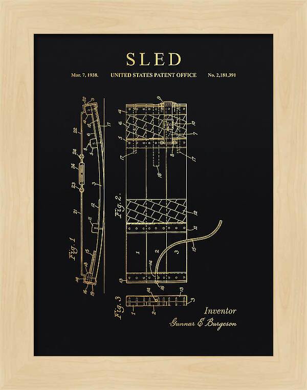 Sled Gold Patent Us2181391a