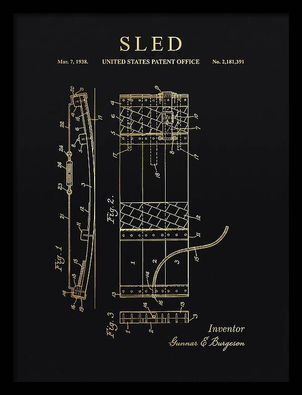 Sled Gold Patent Us2181391a
