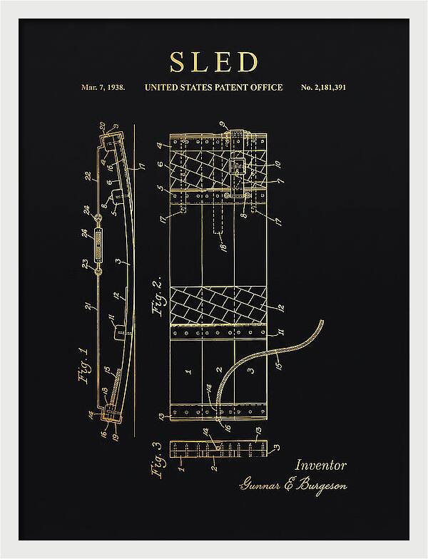 Sled Gold Patent Us2181391a