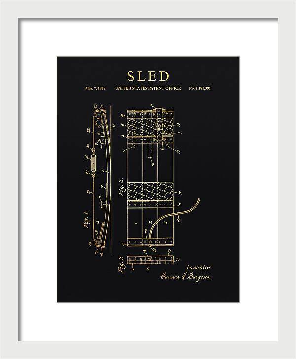 Sled Gold Patent Us2181391a
