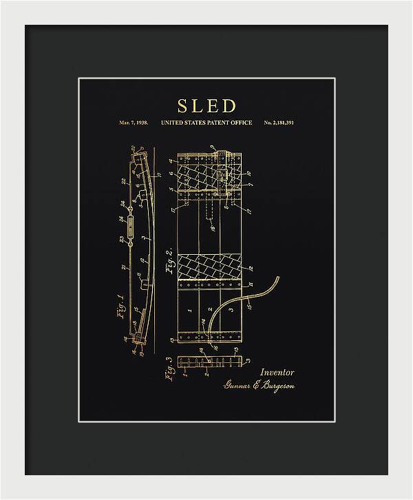Sled Gold Patent Us2181391a