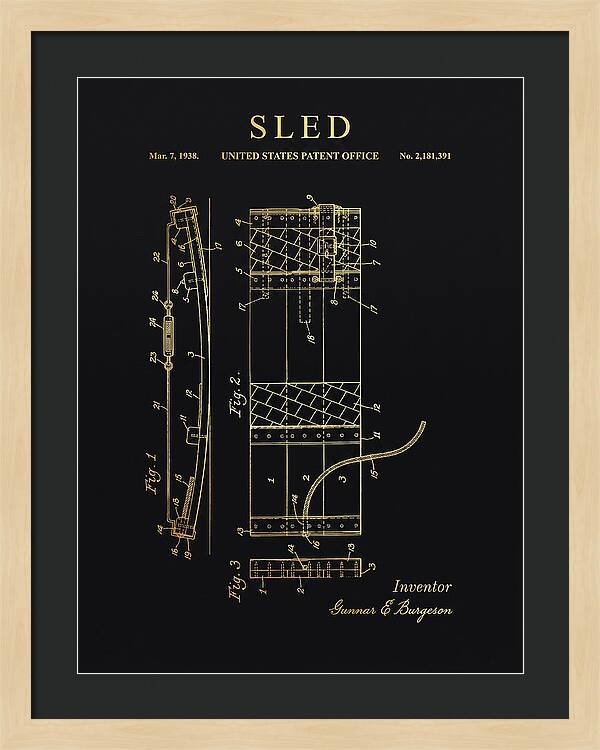 Sled Gold Patent Us2181391a