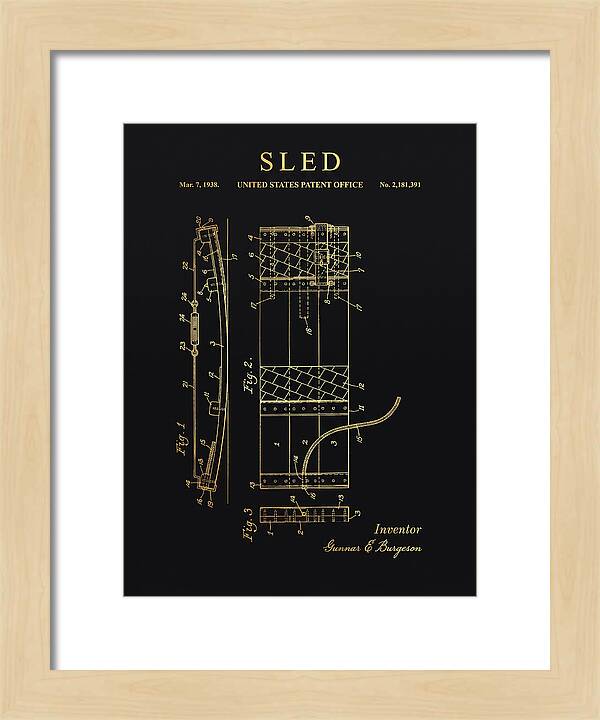 Sled Gold Patent Us2181391a