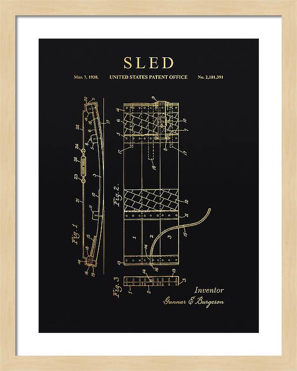 Sled Gold Patent Us2181391a