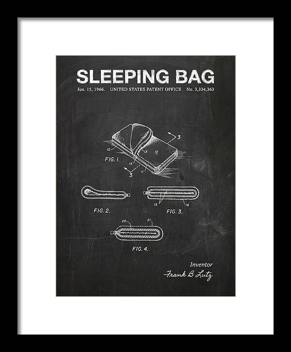 Sleeping Bag Chalkboard Patent Us3334363a