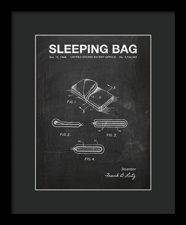 Sleeping Bag Chalkboard Patent Us3334363a