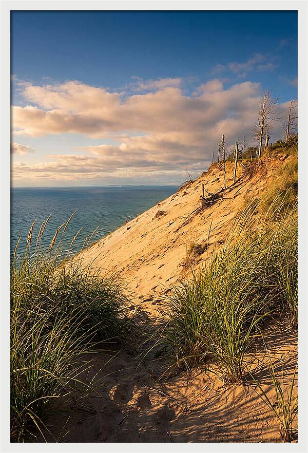 Sleeping Bear Dunes At Golden Hour