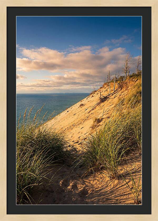 Sleeping Bear Dunes At Golden Hour