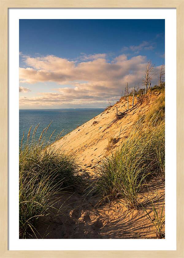Sleeping Bear Dunes At Golden Hour