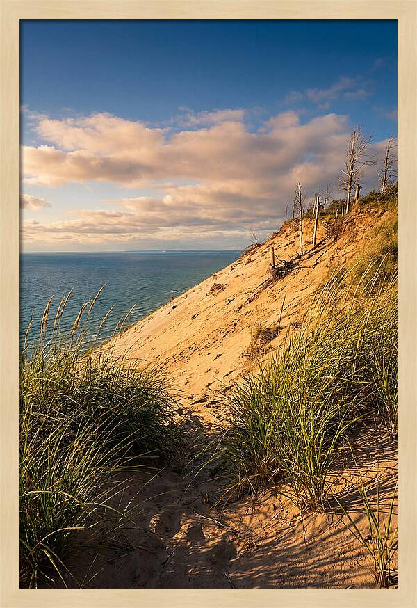 Sleeping Bear Dunes At Golden Hour