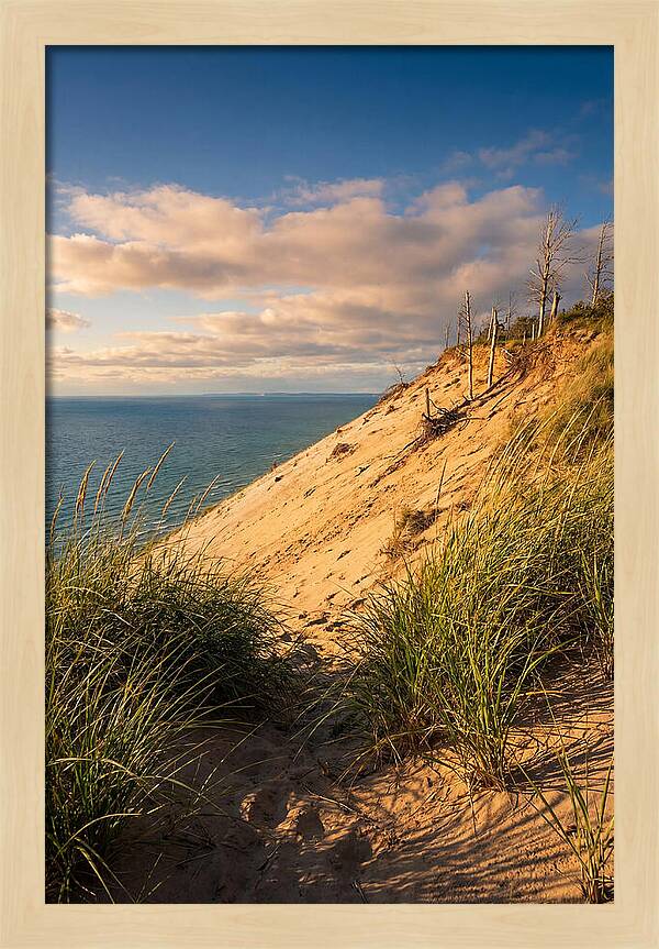 Sleeping Bear Dunes At Golden Hour