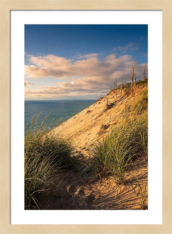 Sleeping Bear Dunes At Golden Hour