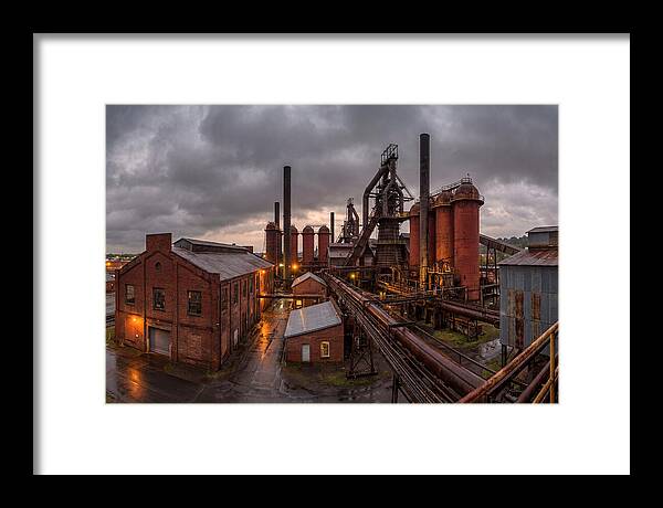 Sloss Furnaces Under Stormy Skies
