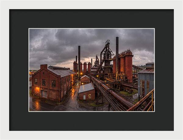 Sloss Furnaces Under Stormy Skies