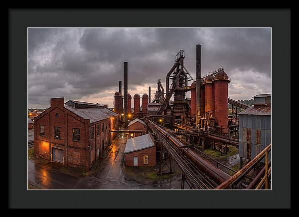 Sloss Furnaces Under Stormy Skies