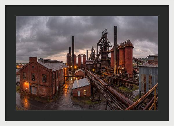 Sloss Furnaces Under Stormy Skies
