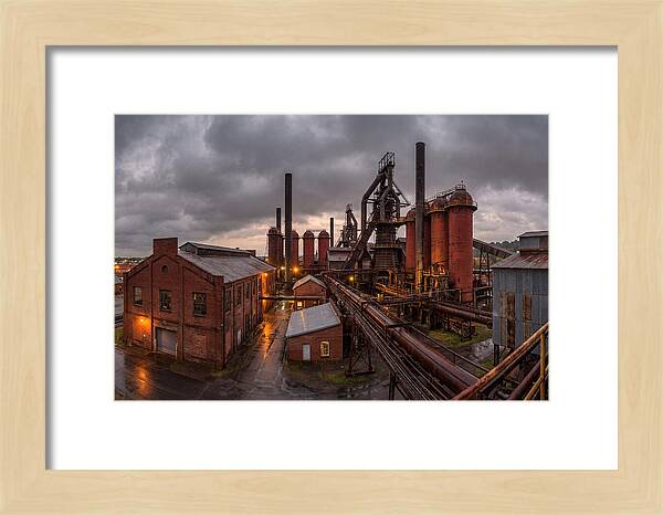 Sloss Furnaces Under Stormy Skies