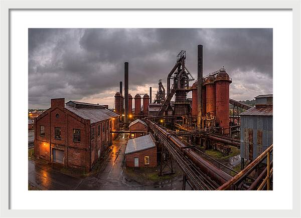 Sloss Furnaces Under Stormy Skies
