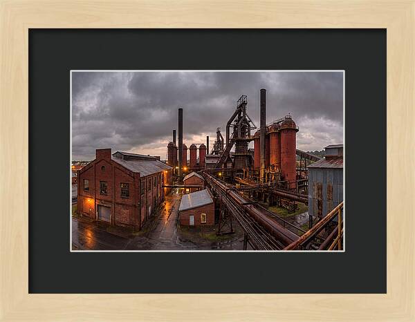 Sloss Furnaces Under Stormy Skies