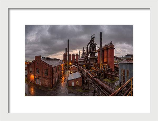 Sloss Furnaces Under Stormy Skies