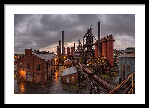 Sloss Furnaces Under Stormy Skies