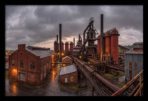 Sloss Furnaces Under Stormy Skies
